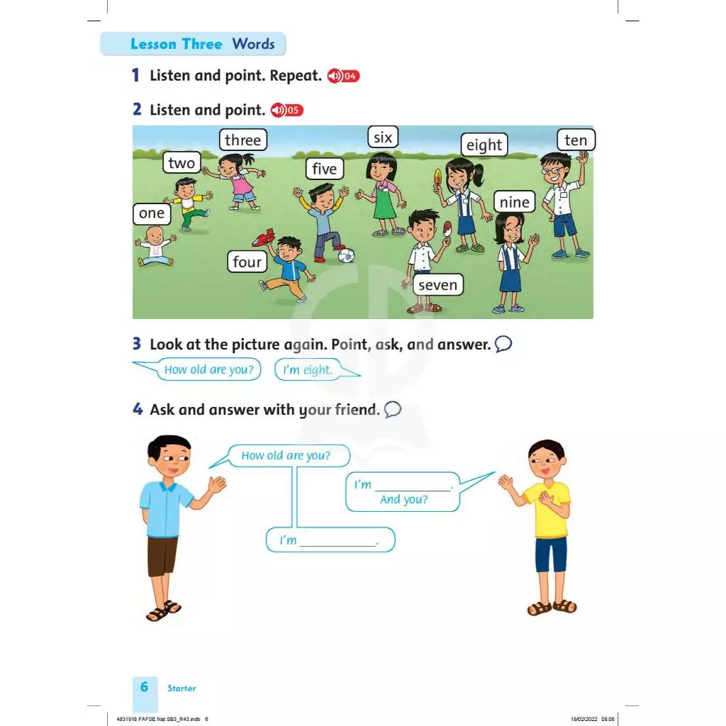 Tiếng Anh bài học Lớp 3 – Family And Friends 3 Student Book 5
